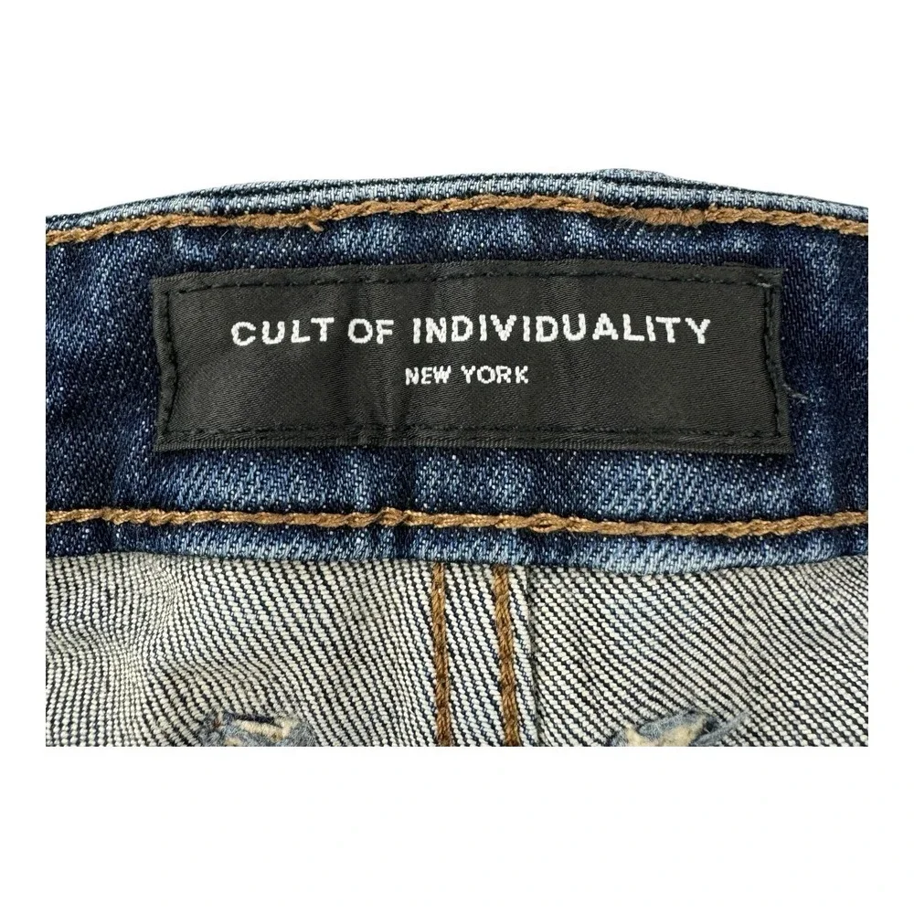 Cult of Individuality Rocker Slim Rare Patch Edition Jeans Blue Men's Size 44x33